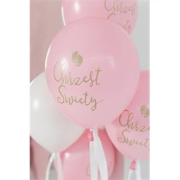 Lufi 33 cm chrzest swiety rózsaszín S/6