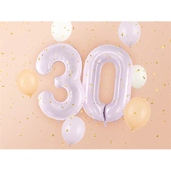 Lufi 3-as szám fólia 72 cm lila