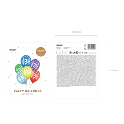 Lufi erős 3. születésnap 30 cm fémes mix S/6