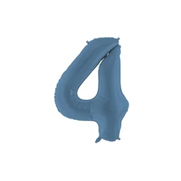 Lufi 4-es szám fólia 86 cm tengerészkék