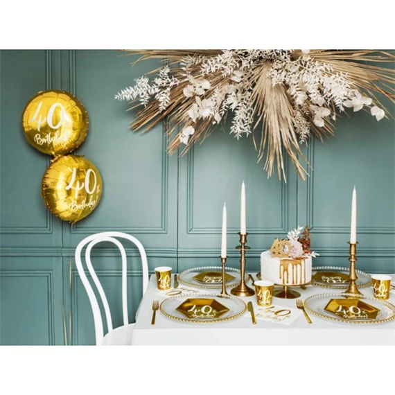 Lufi 40, születésnap fólia arany 45 cm