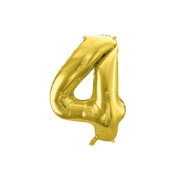 Lufi 4-es szám fólia 72 cm világos arany