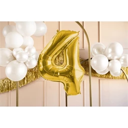 Lufi 4-es szám fólia 72 cm világos arany
