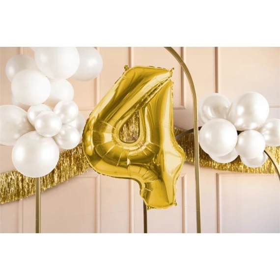 Lufi 4-es szám fólia 72 cm világos arany