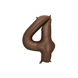 Lufi 4-es szám fólia 86 cm mokka