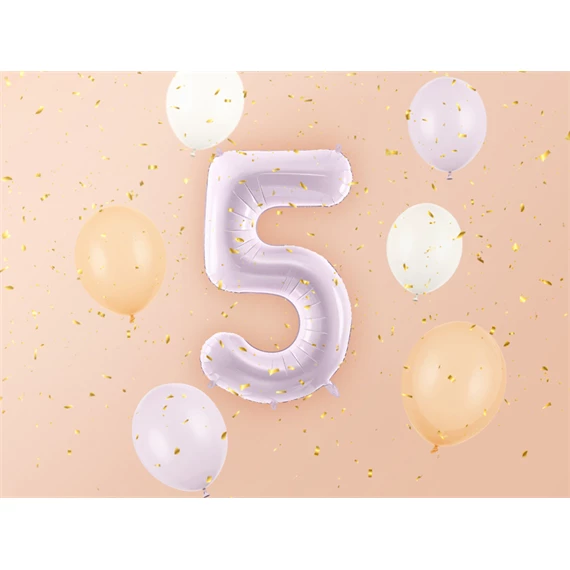 Lufi 5-ös szám fólia 72 cm lila