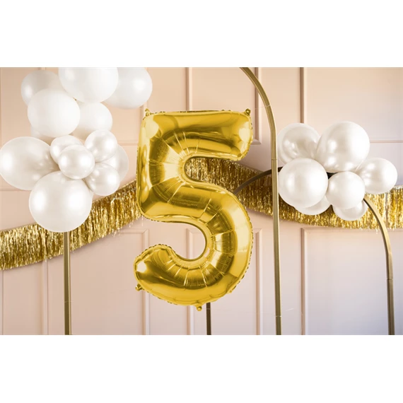 Lufi 5-ös szám fólia 72 cm világos arany