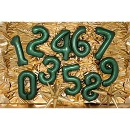 Lufi 5-ös szám fólia 86 cm palackzöld