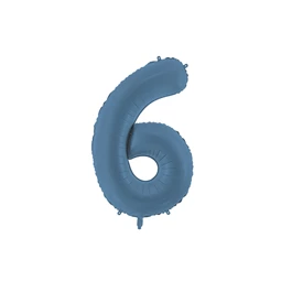 Lufi 6-os szám fólia 86 cm tengerészkék
