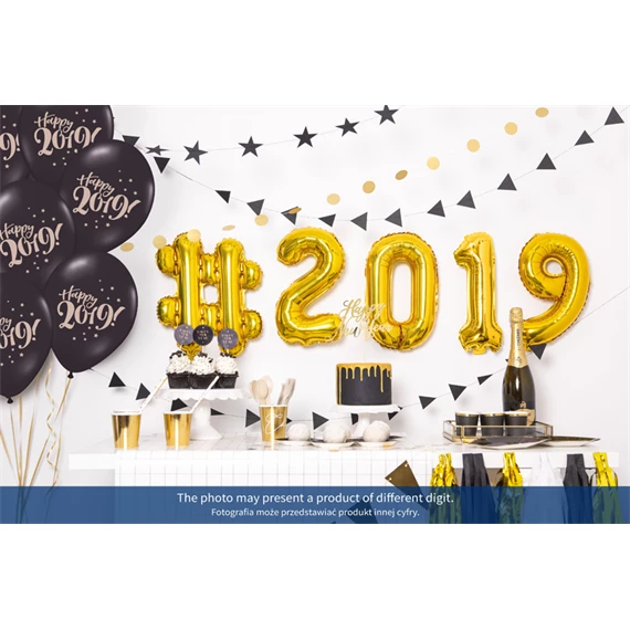 Lufi 6-os szám fólia 35 cm arany