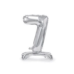 Lufi 7-es szám álló fólia 70 cm ezüst
