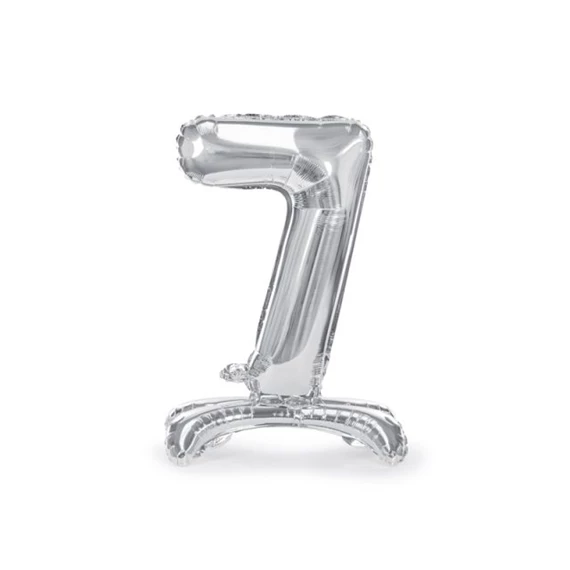 Lufi 7-es szám álló fólia 70 cm ezüst