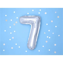 Lufi 7-es szám fólia 35 cm ezüst