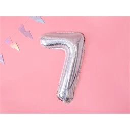 Lufi 7-es szám fólia 35 cm irizáló