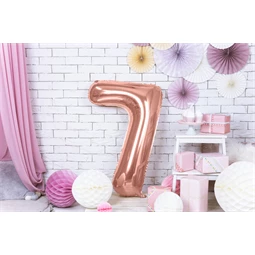 Lufi 7-es szám fólia 86 cm rózsaarany