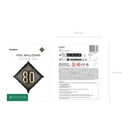 Lufi 80-as szám fólia 46x46 cm vegyes