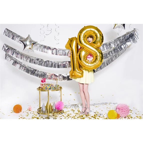 Lufi 8-as szám fólia 86 cm arany