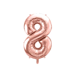 Lufi 8-as szám fólia 86 cm rózsaarany