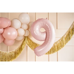 Lufi 9-es szám fólia 72 cm világos rózsaszín