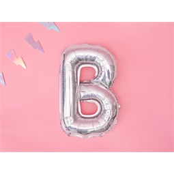 Lufi b betű fólia 35 cm irizáló