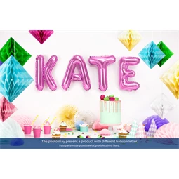 Lufi b betű fólia 35 cm sötét rózsaszín