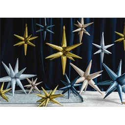 Lufi csillag 3D fólia 50 cm ködös kék