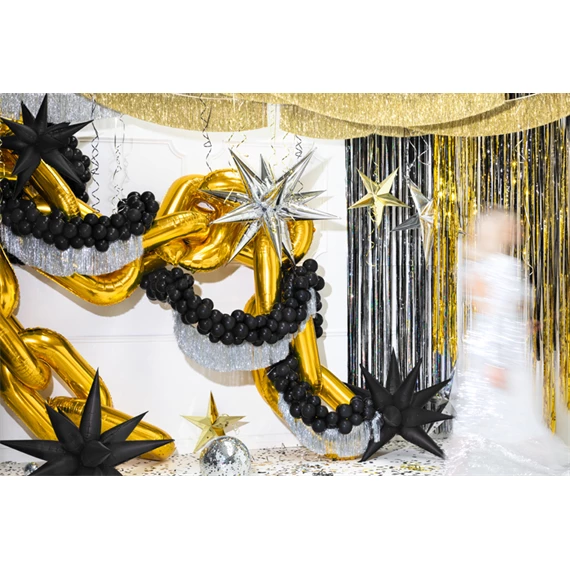 Lufi csillag 3D fólia 95 cm fekete