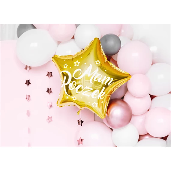 Lufi csillag fólia mam roczek 48 cm arany