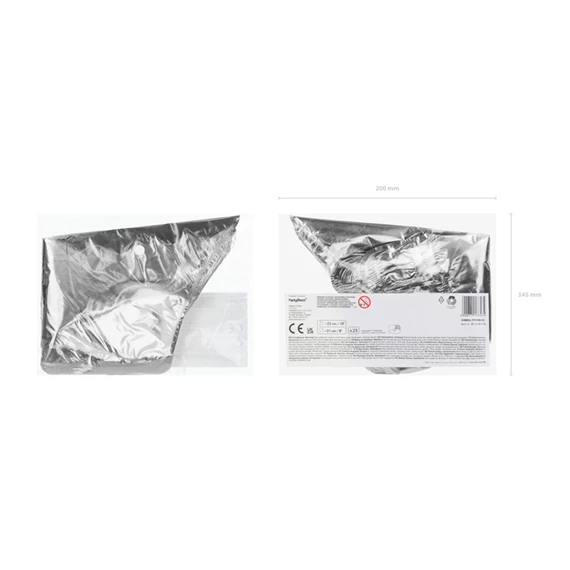 Lufi csillagok fólia 25 cm ezüst S/25