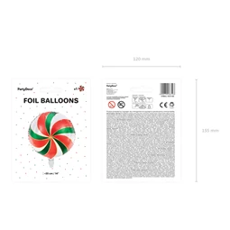 Lufi cukorka fólia 35 cm mix