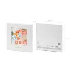 Lufi dobozok baby 30x30 cm fehér S/4