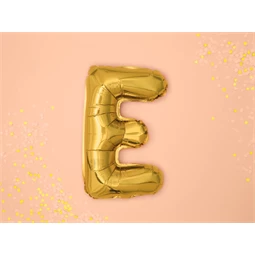 Lufi e betű fólia 35 cm arany