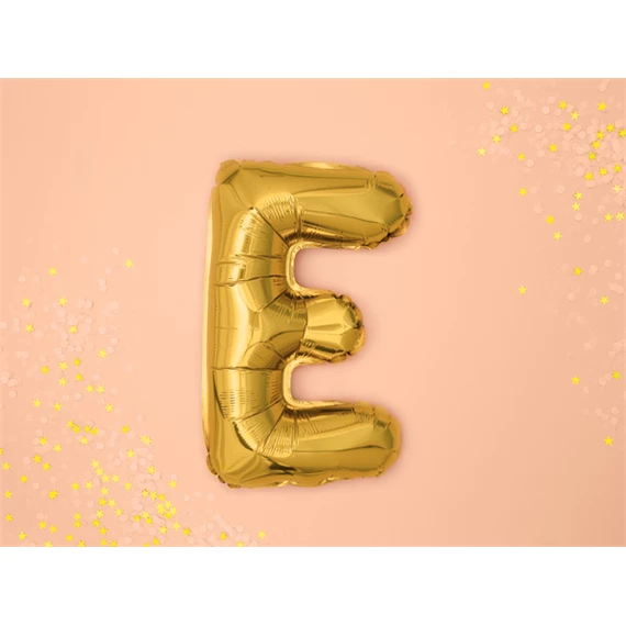 Lufi e betű fólia 35 cm arany