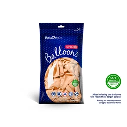 Lufi erős 23 cm pasztell világos barack