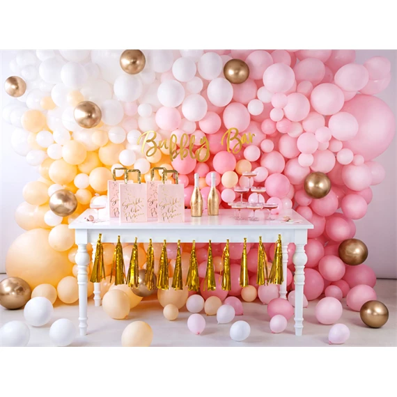 Lufi erős 23 cm pasztell világos barack