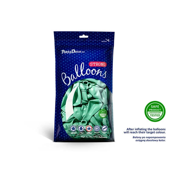 Lufi erős 27 cm fémes menta zöld S/50