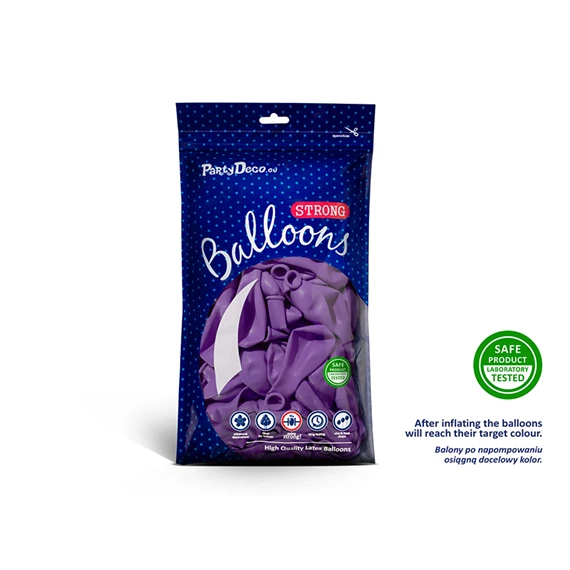 Lufi erős 27 cm pasztell levendula kék S/100