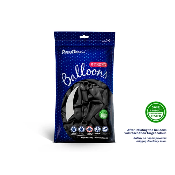 Lufi erős 30 cm fémes fekete S/50