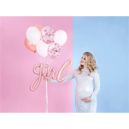 Lufi erős 30 cm metál rózsaarany S/100