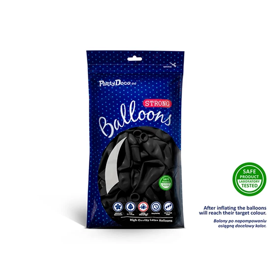 Lufi erős 30 cm pasztell fekete S/100