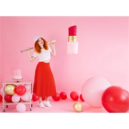 Lufi erős 30 cm pasztell halvány rózsaszín S/50