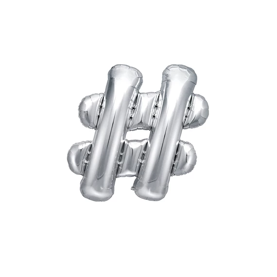 Lufi fólia # 35 cm ezüst