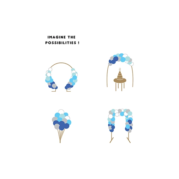 Lufi girland kék 200 cm S/60