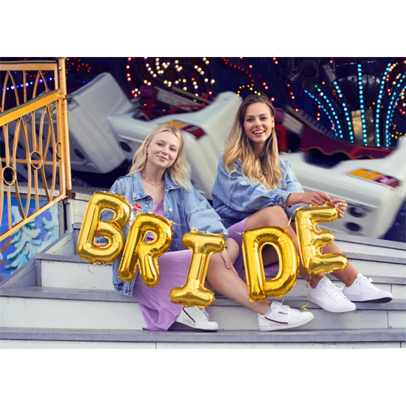 Lufi i betű fólia 35 cm arany