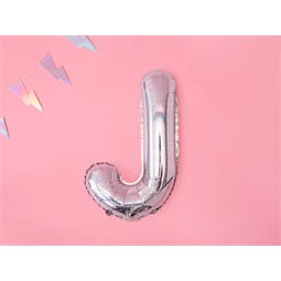 Lufi j betű fólia 35 cm irizáló