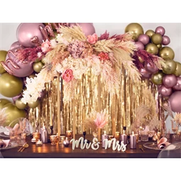 Lufi kerek fényes 60 cm rózsaarany