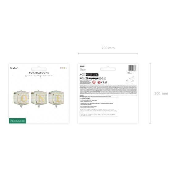 Lufi kockák `Egy`, 34 x 36 cm, mix S/3