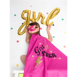 Lufi lány fólia arany 77x70 cm