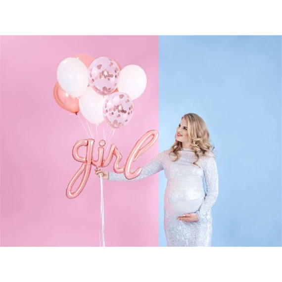 Lufi lány fólia rózsaarany 77x70 cm