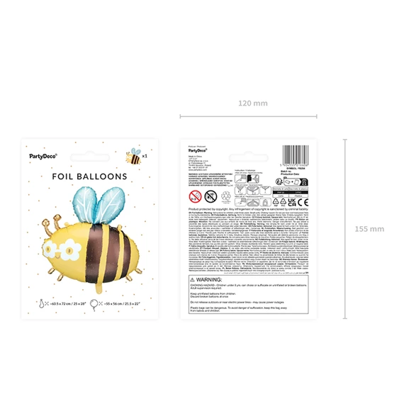 Lufi méhecske fólia 63,5x72 cm mix